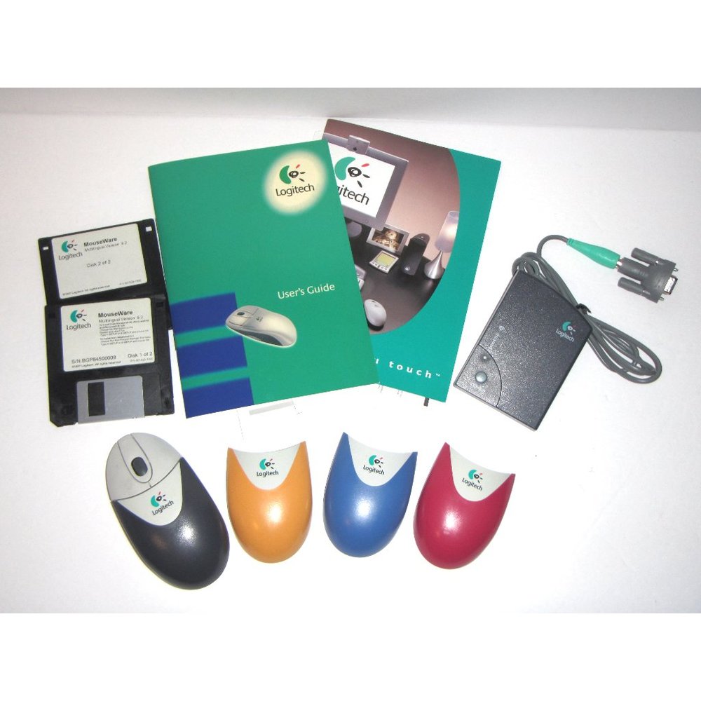 Logitech Cordless Wheel Mouse Special Edition Vintage 1999 M-RK45 PS/2